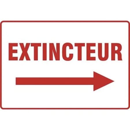 Accuform BILINGUAL FRENCH SIGN  FIRE FRMFXG939VP FRMFXG939VP